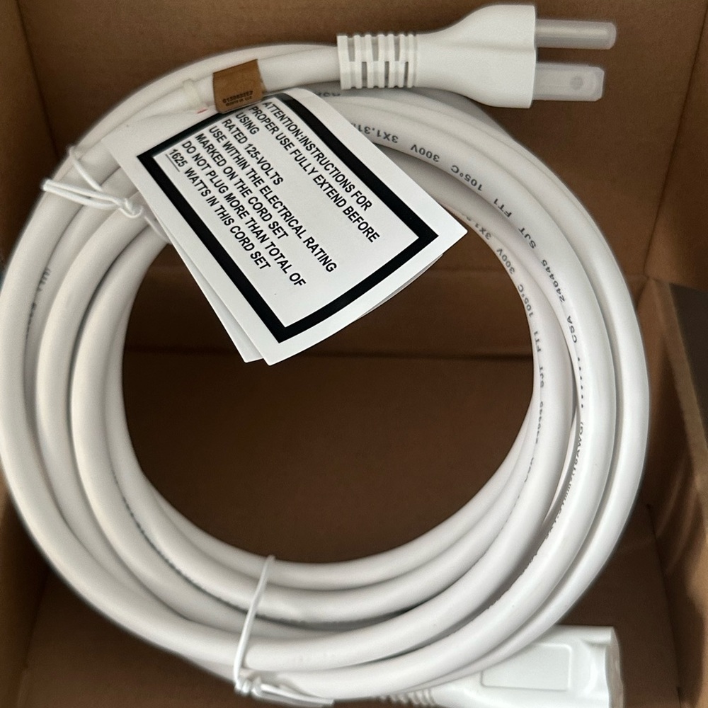 White Extension Cord
